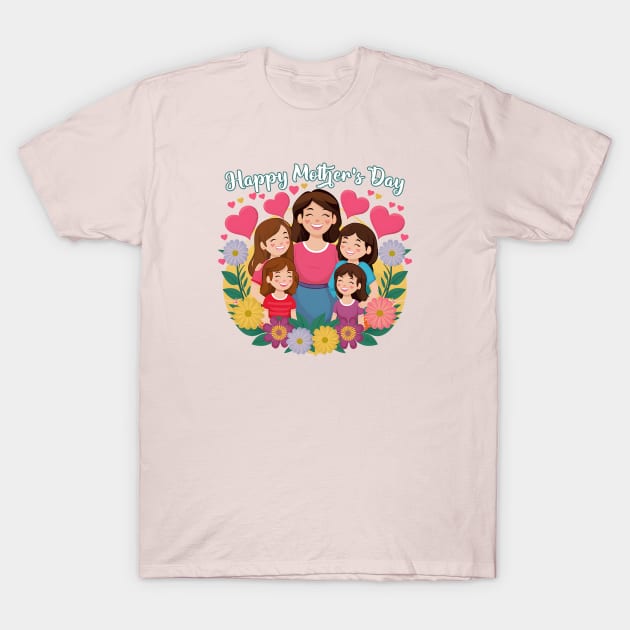 Mom’s Heart Garden: A Floral Tribute for Mother’s Day T-Shirt by AZ_DESIGN